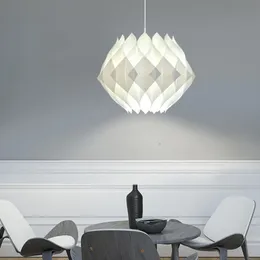 Pendant Lamps Simple Restaurant Bedroom Aisle chandelier Resin creative personality Chandelier Snowball honeycomb Nordic style and lanterns