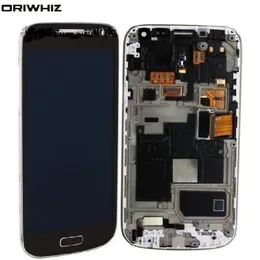 Oriwhiz Partihandel-Blå LCD-skärm för Samsung Galaxy S4 mini i9192 LCD-skärm Pekskärm med ram