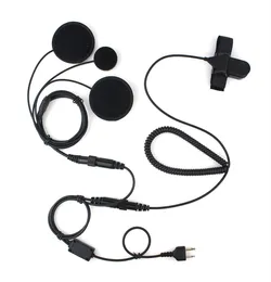 Kask motocyklowy PTT Zestaw słuchawkowy Earpiece dla ICOM F4 Cobra Midland Uniden 044 KPO