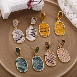 new womens earrings vintage drop earrings for women bohemian snake skin earring female statement jewelry gift
