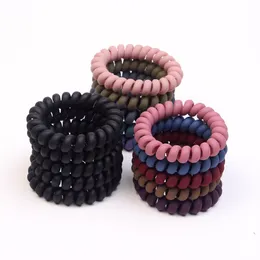 Women Girls Frosted Coil Hair Ties Large Hairbands Elastic Hair Rope Rubber Ring Ponytail Holder For Women Girls Thick Hair Accessories WCW8