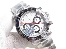 JH Faça relógios masculinos muito bons 40mm 116500 116509 Trabalho de cronógrafo 4130 Movimento Sapphire Mechanical Automatic Mens Wristwatches