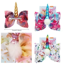 Fashion ox horn form jojo bågar hår clip stor unicorn hårnål båge barn hår tillbehör födelsedagsfestware4 stylesst2c5142