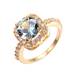 Partihandel-Smycken Euro-American Ring Rose Diamond Zircon tillbehör handkläder