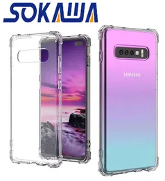 Samsung Galaxy S10E S10 Plus S10 5G M10 M20 M30 A10 A50 A30ケース透明ソフトTPUスリムジェルスキン保護クリアシリコン電話カバー