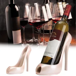 High Heel Shoe Butelka Uchwyt Butelka Wieszak Red Wine Stojak Wsparcie Wspornik Bracket Bar Akcesoria Dekoracja Stołowa Nowoczesny styl Preferowany