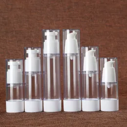 15ml 30 ml 50 ml Akrylowa Airless Butelka Press Press Bottle Bottle High Grade Kosmetyczne Pusta butelka WB2056