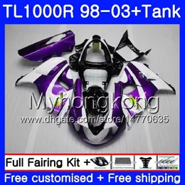 +Tank For SUZUKI SRAD TL 1000 R TL1000R purple white hot 98 99 00 01 02 03 304HM.11 TL1000 R TL 1000R 1998 1999 2000 2001 2002 2003 Fairings