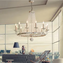 IDOR STORE Lampadario Moderno 6 Luci - Plafoniera Regolabile Bianca Per Soggiorno E Cucina (Lampadine E27 Non Incluse)