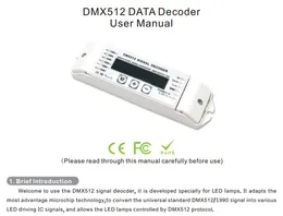 LPD6803 WS2811 8,806 2,801 9,813 WS2812B LED 픽셀 광 DC5V-24V에 대해 BC-820 DMX SPI 디코더 신호 변환기 DMX512 컨트롤러을 Freeshipping