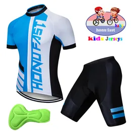 Acquista Maglia Da Ciclismo Bambini Imposta Maglie Manica Corta MTB Pantaloncini Da Bici Bambini Abbigliamento Da Ciclismo Ragazzi Da Strada All'aperto