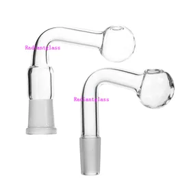Dicke Pyrex-Glasschale für Wasserpfeifen mit 14 mm und 18 mm männlich-weiblichem, klarem Ölbrenner-Rohrgelenk für Wasserbongs