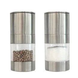 Stainless Steel Manual Salt Pepper Mills Grinders Portable Household Mill Muller Home Kitchen Tool Spice Sauce Grinder Peppers DBC BH3495