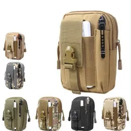 Camo Outdoor Tactical Bag Waterproof Camping Waist Belt Bag Sports Army Backpack Wallet Pouch Phone Case Travel Hiking