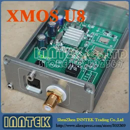 Freeshipping Finished XMOS U8 CHIP Asynchronous USB to Coaxial Optical SPDIF 192K with I2S Low jitter Amplifier