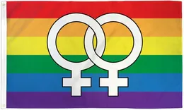3X5FT лесбиянка гордость флаг рекламная акция Падение доставка полиэфирная ткань 100% полиэстер, открытый крытый, Бесплатная доставка