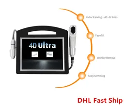 4D 3D Hifu Wrinkle Avlägsnande Hudföryngring Skönhetsutrustning Anti-Aging 2in1 Vmax Hifu Face Lift Machine