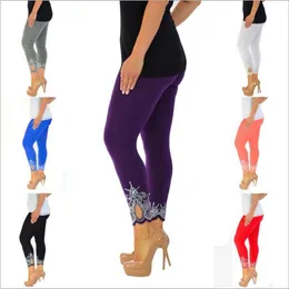 GIBSIE Plus Size Leggings For Women Fitness Sports Black Leggings Women  Summer Fashion Slim Stretch Capris