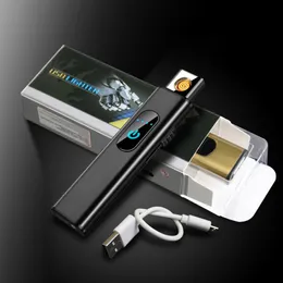 タバコの植ガの吸い込みのための最新のカラフルなミニ極薄超薄型USBのタッチライターポータブル180mAh巡回充電の強い喫煙パイプ高品質DHL