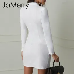 Sexy Zwarte Blazerjurk Voor Vrouwen Dubbele Borsten, Kantoorgewaad