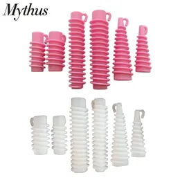 30 pz/set 6 misure plastica ﾠ bastoncini per capelli fai da te accessori per lo styling ricci bigodini a spirale per parrucchieri