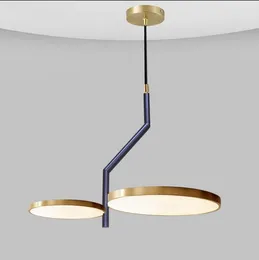 Modern Led Pendant Light Nordic Bedroom Living Room Study Restaurant Hanging Lamps Simple Creative Round Lights Fixture Chandelier Decor MYY
