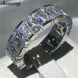 choucong Unique Promise Finger Ring 925 sterling Silver Diamond Engagement Band Rings For Women men Wedding Jewelry