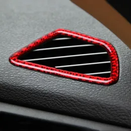 Carbon Fiber Dashboard Air Conditioner Vent Frame Decoration Cover Stickers Trim For BMW E70 X5 2008-2013 Car Accessories