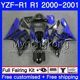 ヤマハYZF 1000 YZF R 1 YZF-1000 YZFR1 00 01フレームブルーフレームホット236Hm.22 YZF-R1 00 01ボディワークYZF1000 YZF R1 2000 2001フェアリング