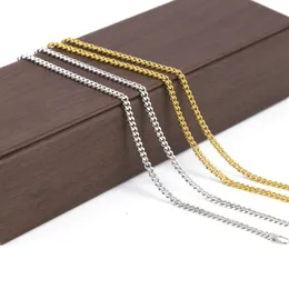 Gold Silver Miami Cuban Link Chain Hiphop Necklace Mens Hip Hop Gold Chains Necklaces Jewelry 18-30inch