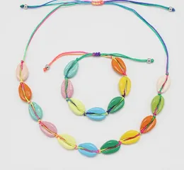 Colorful summer hot sale bracelet jewelry women fashion shell choker gift trendy girls shell necklace GB1104