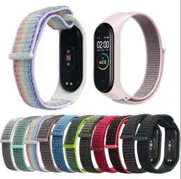 Nylon Strap voor Xiaomi MI Band 5 4 3 Vervangbare Armband MI Band4 Band3 Sport Polsband Ademend Armband voor Xiomi Miband 3 4