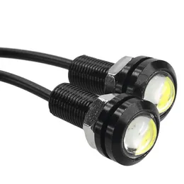 2PCS 0.9 Inches Eagle Eye DRL 9W 500LM Spot Beam Lighting Pattern Universal LED DRL IP68 Waterproof Car Truck LED DRL