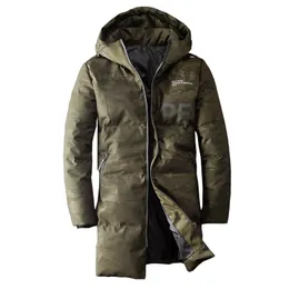 Kurtka Duck Down Męskie Ubrania 2019 Streetwear Fashions Long Coat Kurtki zimowe Męskie Odzież Parka Manteau Homme Hiver