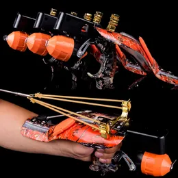 Cartão Eslinghot Pesca Pesca Árbitro Profissional Poderoso Precisão Laser Roda Hand Arch Bow Outdoor Caçando Estilingue Crossbow