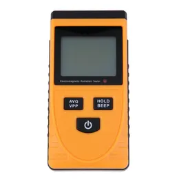 Wholesale-新しいデジタルLCDサウンドライトアラーム電磁放射線検出器の二峰性同期テストメーター線量計テスターカウンター