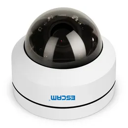 ESCAM PVR002 2MP HD 1080P IP PTZ Dome Camera 4X Zoom 2.8-12mm Lens Vattensbeständig natt Vision Motion Detection - Vit / EU-kontakt