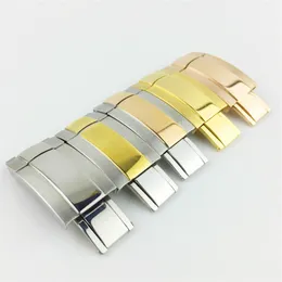 New Fashion Watch Accessories Hot Sale Brand Rubber Strap Folding Clasp Rose Gold Buckle ROLEX SUB 16mm/18mm