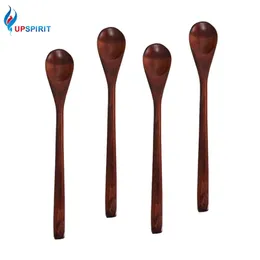 Upspirit Long Handle Wood Spoon For Cooking Coffee Nonstick Spoon for Cooking Blending Mixing Stirring Kitchen&Dining