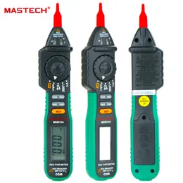 Mastech MS8212A 펜 타입 디지털 멀티 미터 Multimetro DC AC 전압 전류 테스터 다이오드 연속성 로직 비 접촉 전압