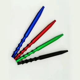 1.8M colorido liga de alumínio mangueira de Silicone Handle Filtrar Titular Bocal Boca portátil para Hookah Shisha Stem fumar