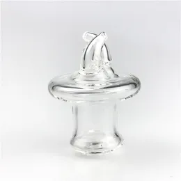 35mm Glass Terp Top Carb Cap Bubble Trap con narghilè Pyrex spesso 2 Bracci Spinning Slurper Pearl GTR Caps per Quartz Banger Nail