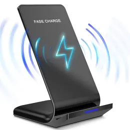 Qi Wireless Charger Stand for LG Samsung S9 S10 Note 9 10W Fast Charge Quick Charging Dock Station