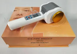 Hot cold hammer red blue photon minimize pores calm the skin tighten skin care beauty device