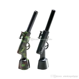 cachimbos Gun criativas atacado Protable tubos de metal de alumínio de cigarros baratos para fumar seco transporte Herb livre