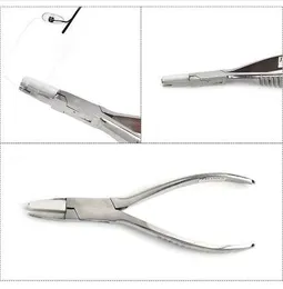Professional Stainless Steel Nylon Jaw Pliers Frame Adjusting for Rimless Eyeglass Repair and DIY Jewelry Tools
