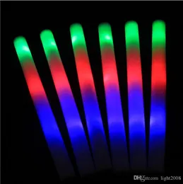 Mescola i termini del LED di colore Stick Glow per la decorazione della festa nuziale Camping Festività natalizie prendendo i giocattoli a LED Sponge Stick misericordiosamente Bar