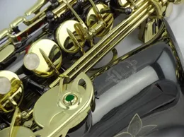 Suzuki Professional E Flat Alto Saksofon Wysokiej jakości Mosiężna Rura Czarny Performance Instrument muzyczny z ustnikiem