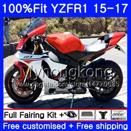 Injection Light red stock Body For YAMAHA YZF R1 1000 YZF-R1 15 16 17 243HM.17 YZF-1000 YZF R 1 YZF1000 YZFR1 2015 2016 2017 Fairings kit