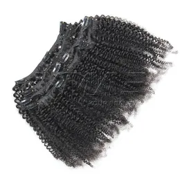 Malaysian VMAE natürliche Farbe doppelt gezeichnet 100g 120g 140g Wasserwelle unverarbeitete jungfrau Remy Human Hair Extension Clip in